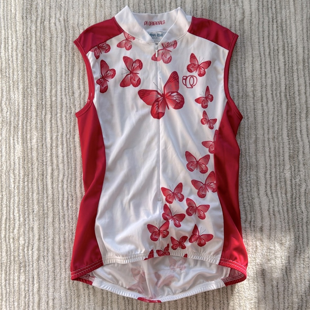Pearl Izumi Butterfly Graphic Sleeveless Cycling Jersey  Medium, NWOT